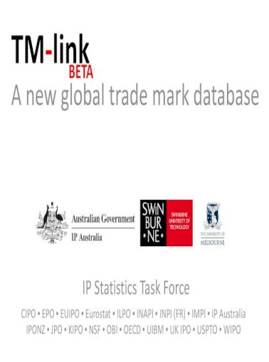 TM-link United States Patent Trademark Office .TM-link A new global trade mark database - [PDF Document]