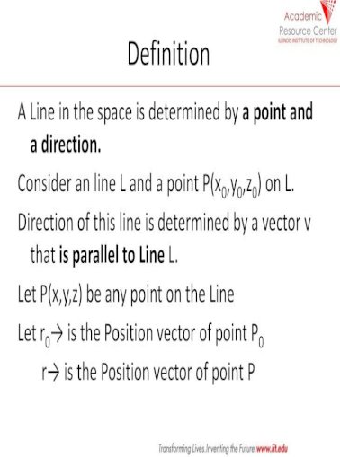 Equations Of Lines Planes Planes A The Plane In The Space Is Determined By A Point And A Vector That Pdf Document